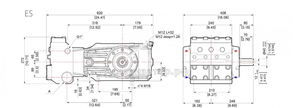 Насос плунжерный высокого давления HPP ES 210/160